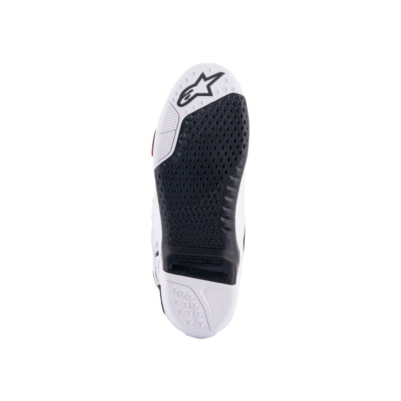 Boty na motorku Alpinestars Tech 10 Supervented Perforované bílo-červeno-černé