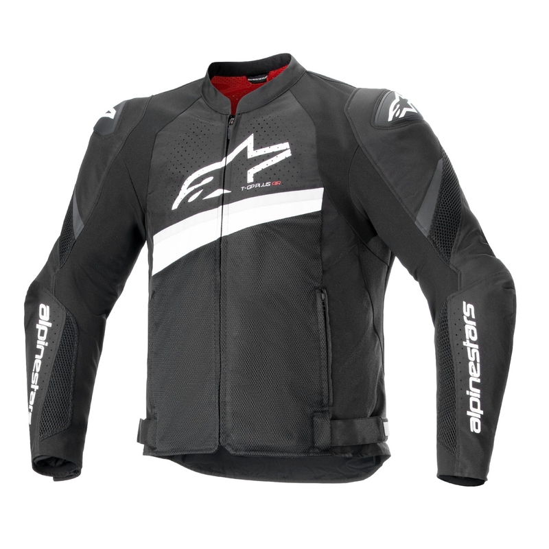 Bunda na motorku Alpinestars T-GP Plus R 4 Airflow černo-bílá