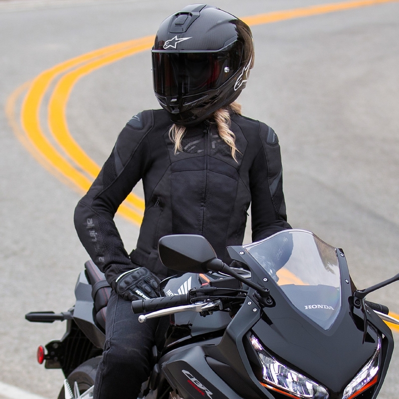 Dámská bunda na motorku Alpinestars Stella T-GP Plus R 4 Airflow černo-černá