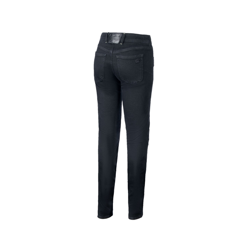 Dámské džíny na motorku Alpinestars Daisy 3 Denim seprané černé