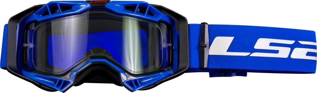 Motokrosové brýle LS2 Aura Enduro černo-modré čiré plexi