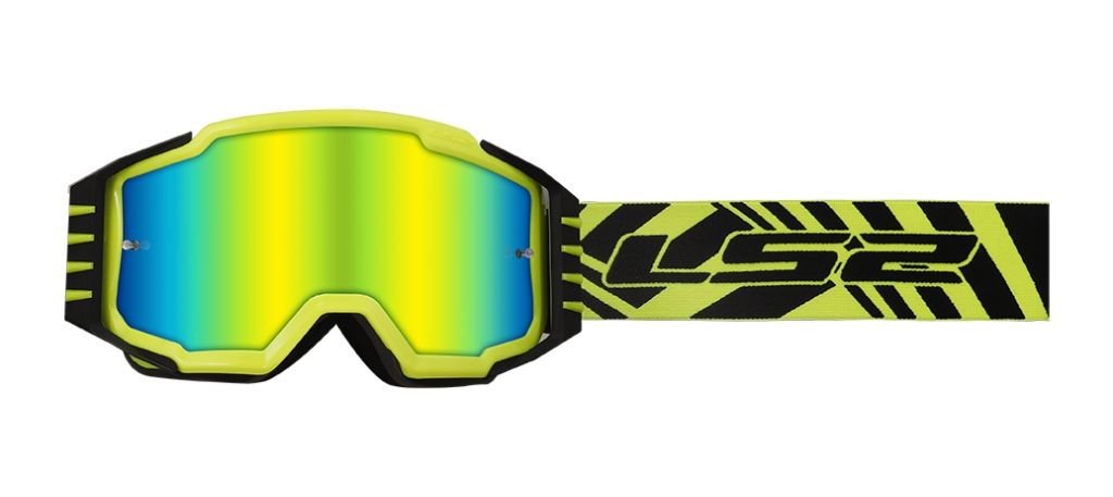 Motokrosové brýle LS2 Charger PRO H-V žluto-černé s iridiovým plexi