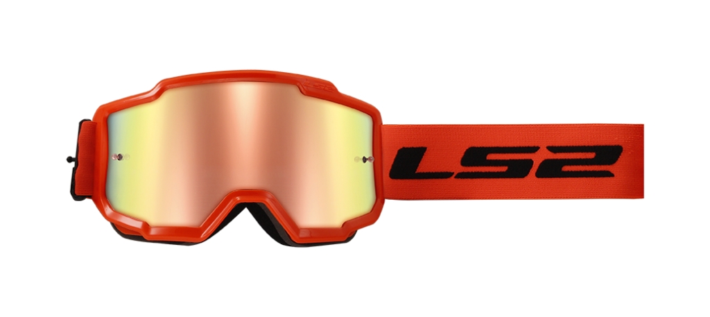 Motokrosové brýle LS2 Charger H-V oranžové s iridiovým plexi