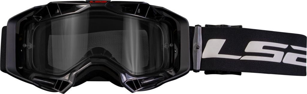 Motokrosové brýle LS2 Aura Enduro černé čiré plexi