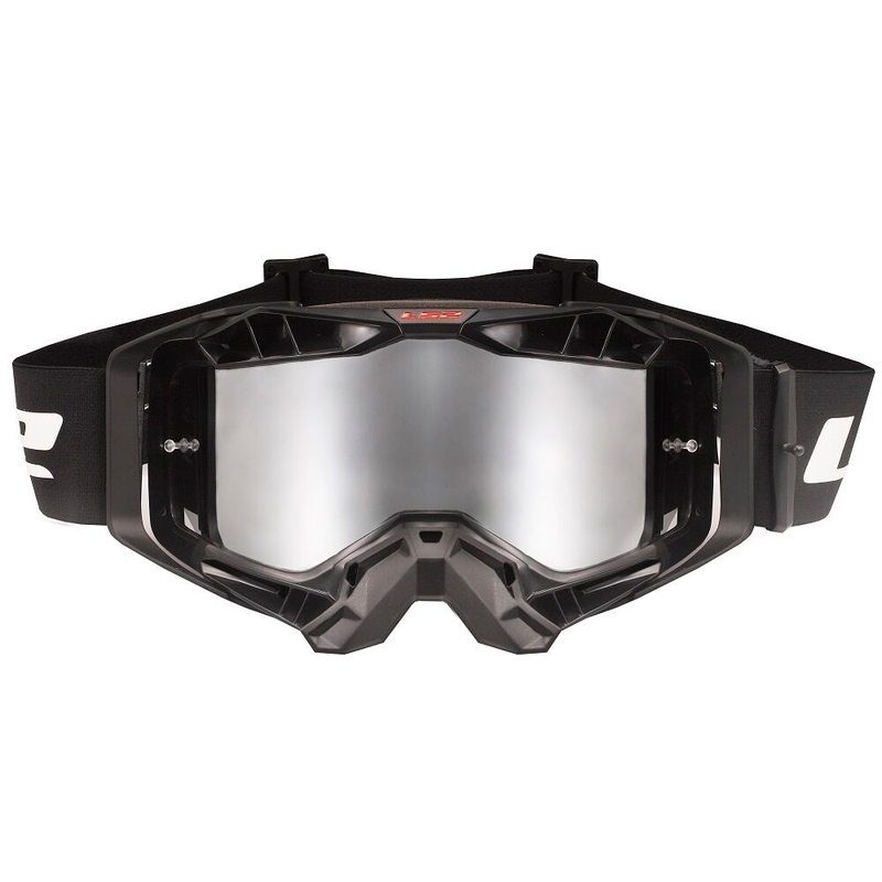 Motokrosové brýle LS2 Aura PRO černé iridiové plexi