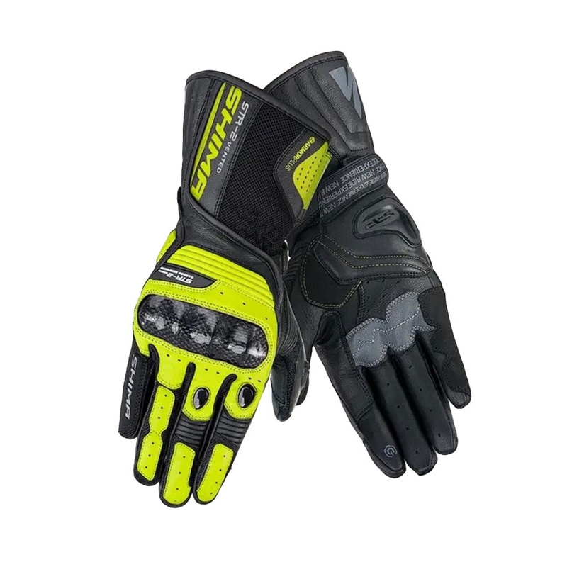 Rukavice na motorku Shima STR-2 Vent fluo žluté