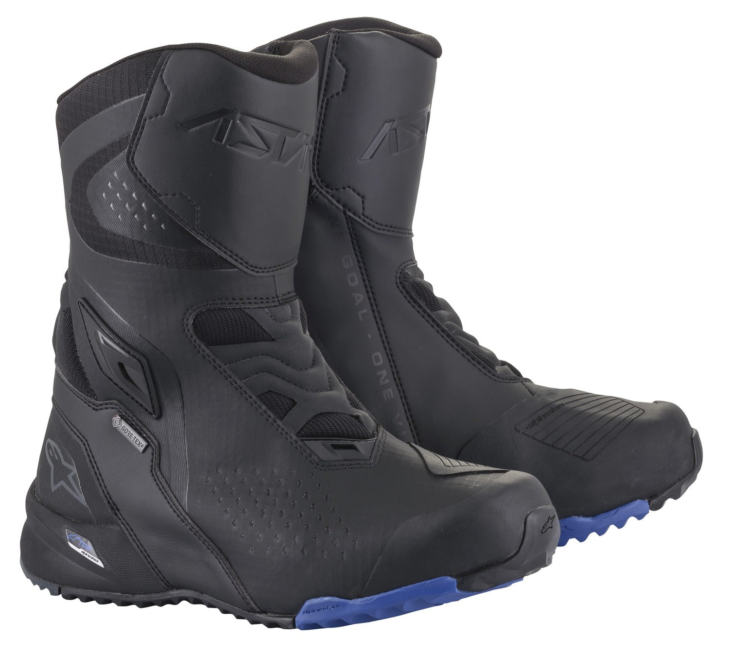 Boty na motorku Alpinestars RT-8 GORE-TEX černo-modré Velikost: 38