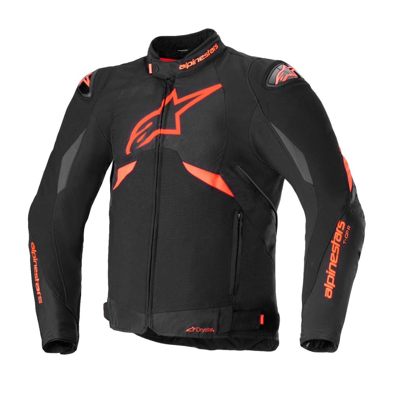 Bunda na motorku Alpinestars T-GP R 3 DRYSTAR černo-fluo červeno-bílá Velikost: S