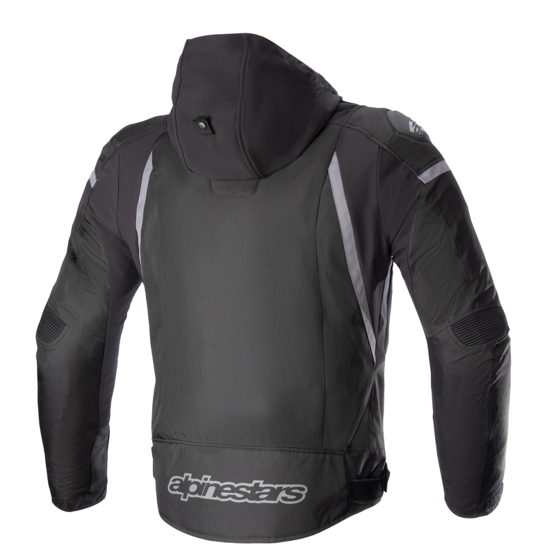 Bunda na motorku Alpinestars Zaca Waterproof černo-tmavě šedá