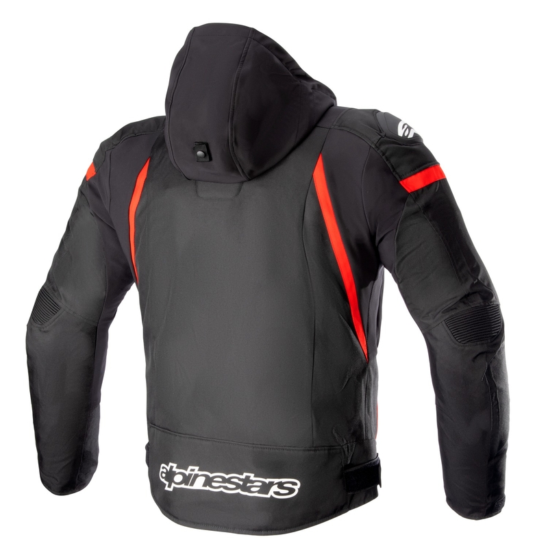 Bunda na motorku Alpinestars Zaca Waterproof černo-červeno-bílá