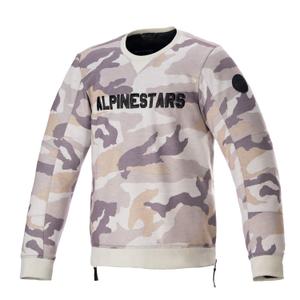 Bunda na motorku Alpinestars Legit Crew Fleece světle camo-šedá