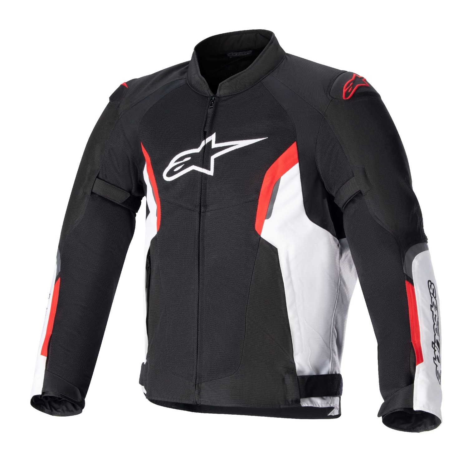 Bunda na motorku Alpinestars AST AIR TECH-AIR 5 kompatibilní černo-bílo-fluo červená Velikost: M