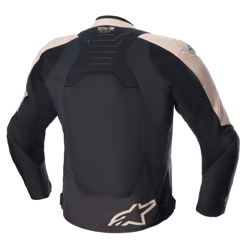 Bunda na motorku Alpinestars SMX Air světle hnědo-černo-modrá