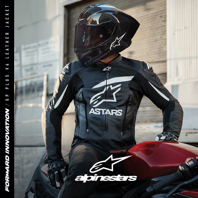 Bunda na motorku Alpinestars GP PLUS 4 černo-bílá