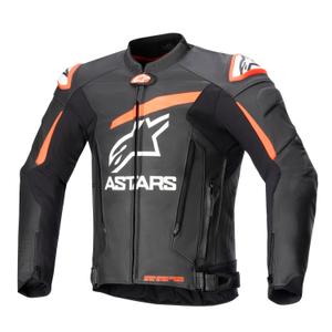 Bunda na motorku Alpinestars GP PLUS 4 černo-fluo červeno-bílá