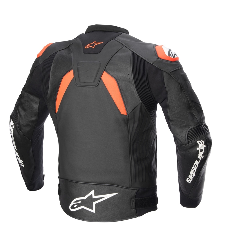 Bunda na motorku Alpinestars GP PLUS 4 černo-fluo červeno-bílá