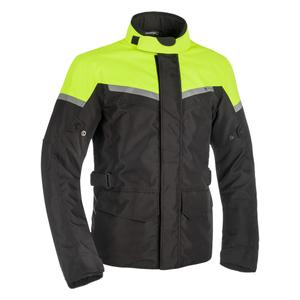 Bunda na motorku Oxford Spartan Long WP černo-fluo žlutá