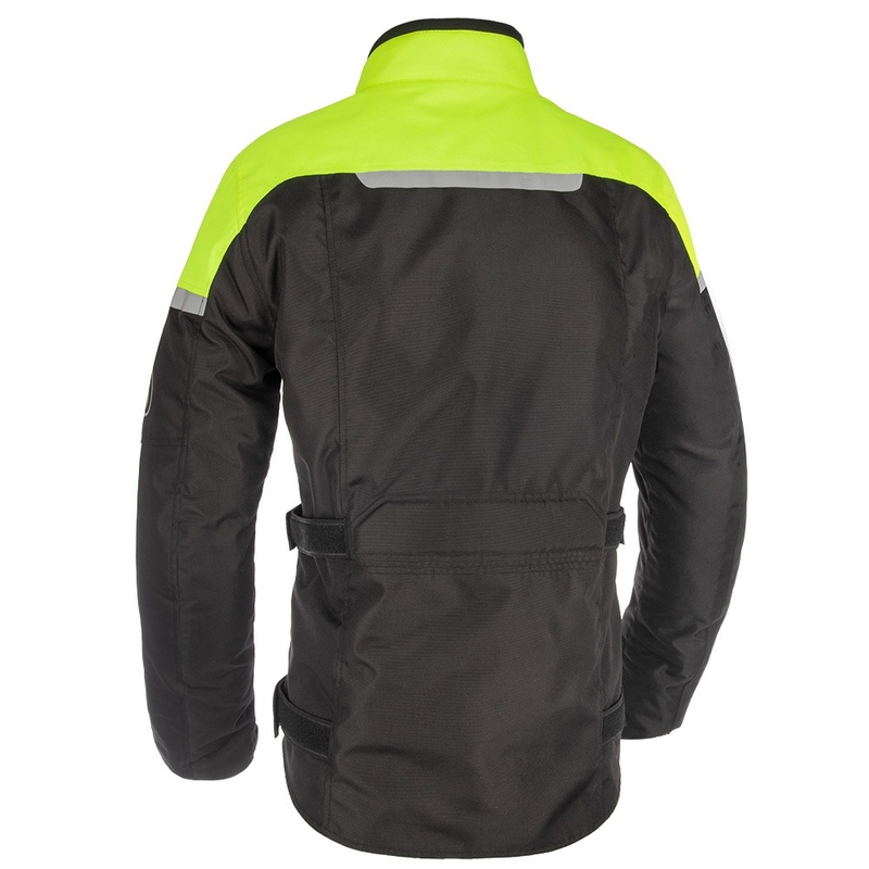 Bunda na motorku Oxford Spartan Long WP černo-fluo žlutá