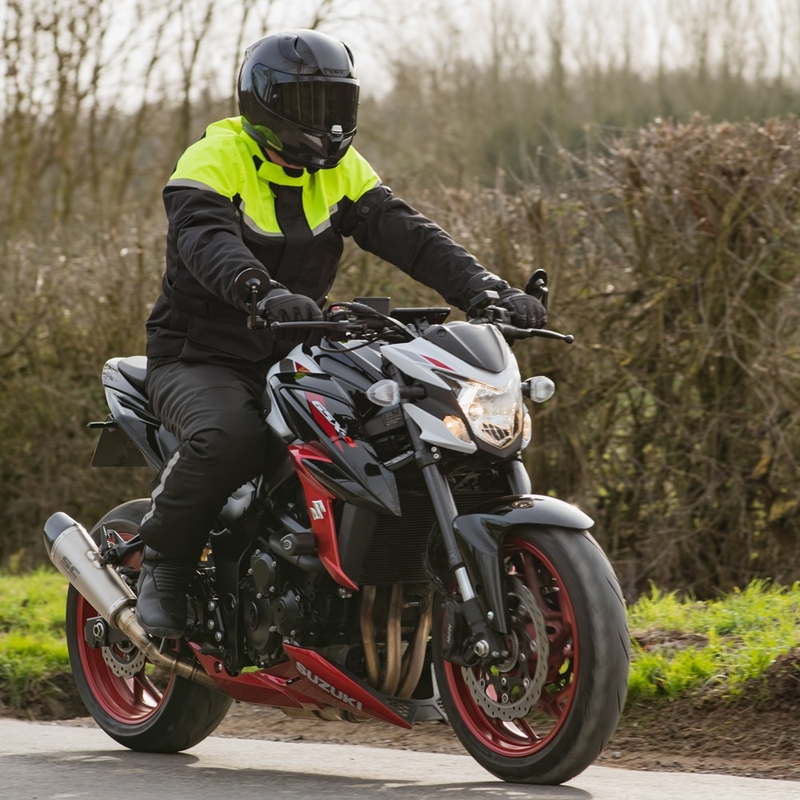Bunda na motorku Oxford Spartan Long WP černo-fluo žlutá