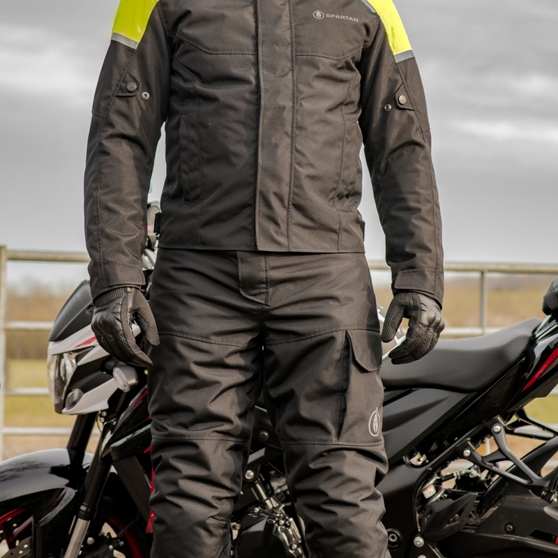 Kalhoty na motorku Oxford Spartan WP černé