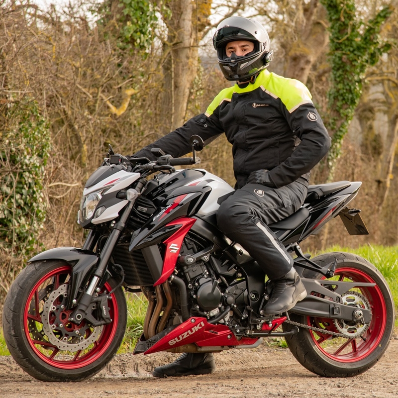 Prodloužené kalhoty na motorku Oxford Spartan WP černé