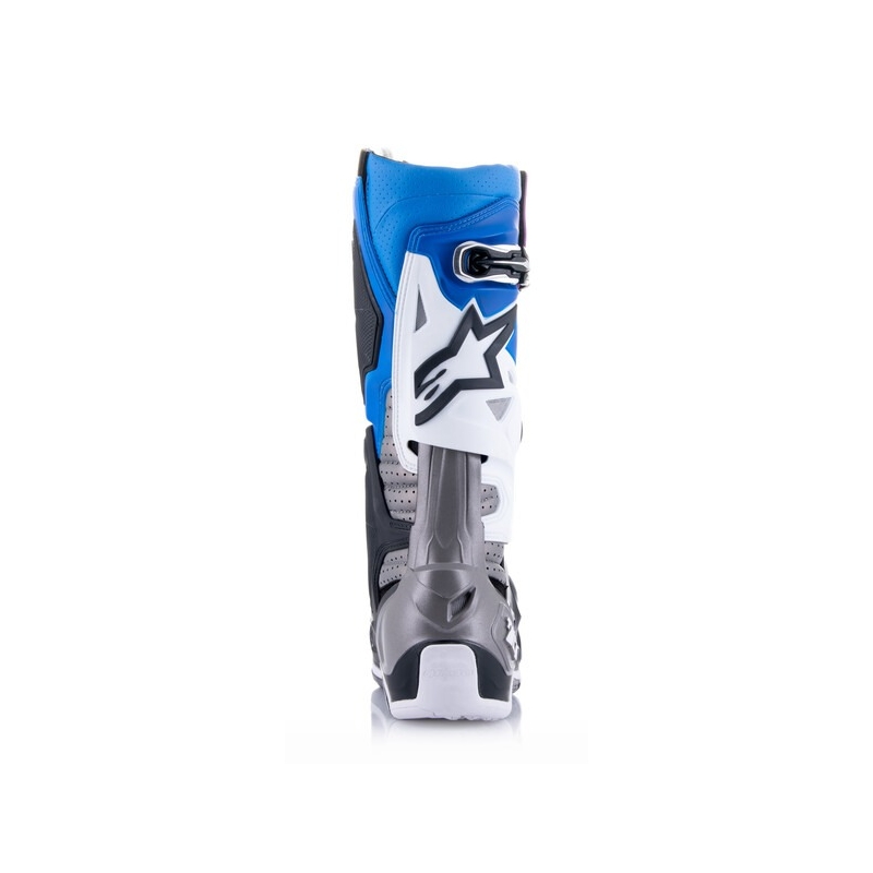 Boty na motorku Alpinestars Tech 10 Supervented Perforované modro-fialovo-růžovo-bílo-šedo-černé