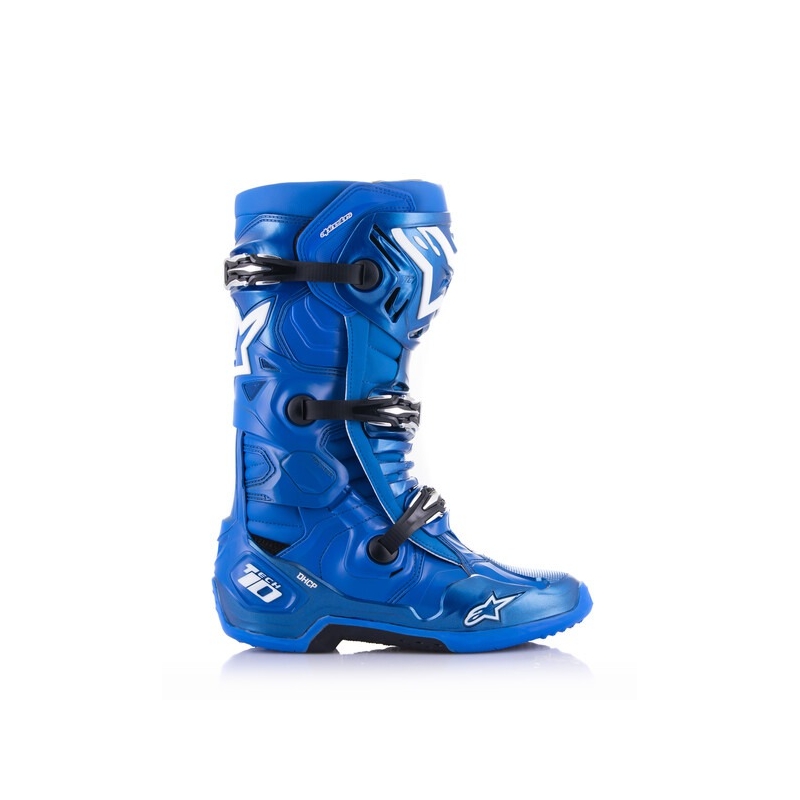 Boty na motorku Alpinestars Tech 10 modro-černo-bílé