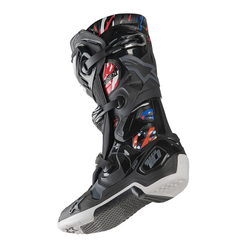 Boty na motorku Alpinestars Tech 10 Limitovaná Edice Renen černo-šedo-bílo-multicolor