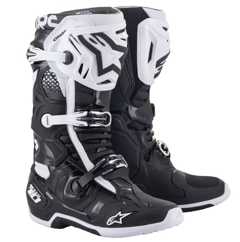 Boty na motorku Alpinestars Tech 10 černo-bílé Velikost: 40,5