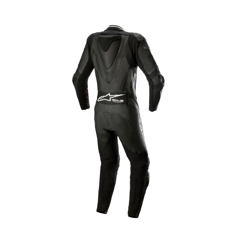 Dámská jednodílná kožená kombinéza na motorku Alpinestars STELLA GP PLUS 2 černo-bílo-metalická šedá
