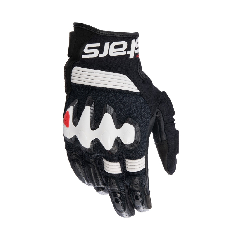 Rukavice na motorku Alpinestars Halo černo-bílé