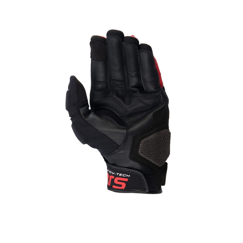 Rukavice na motorku Alpinestars Halo černo-bílo-červené