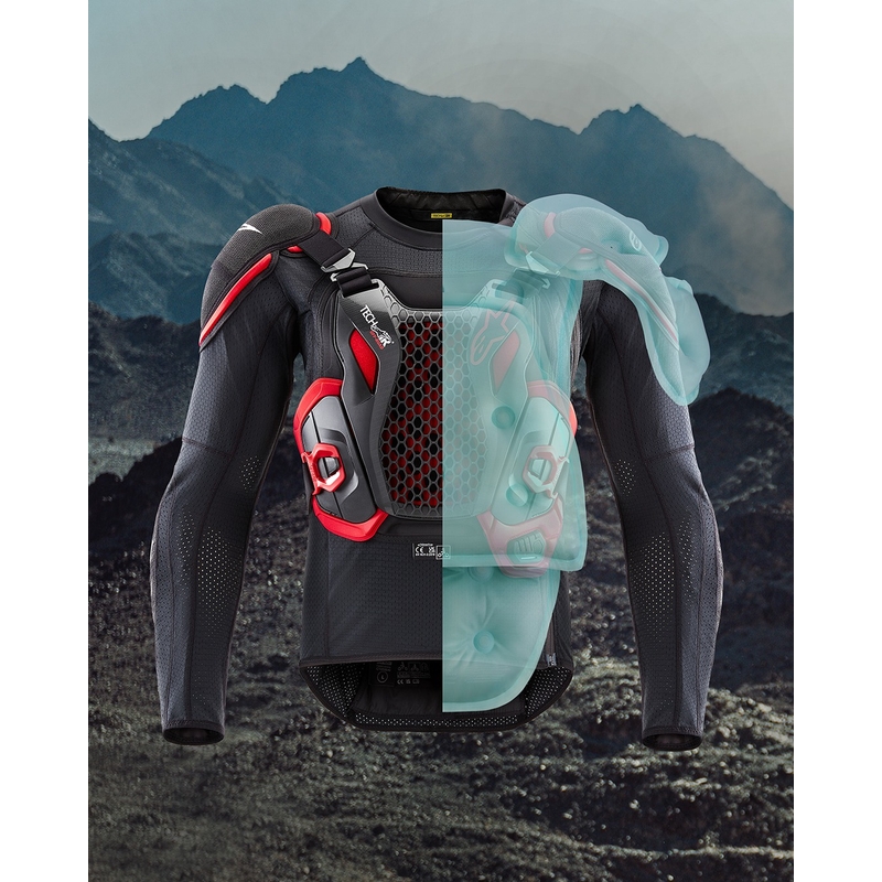 Airbagová vesta Alpinestars TECH-AIR®OFF-ROAD system černo-červená