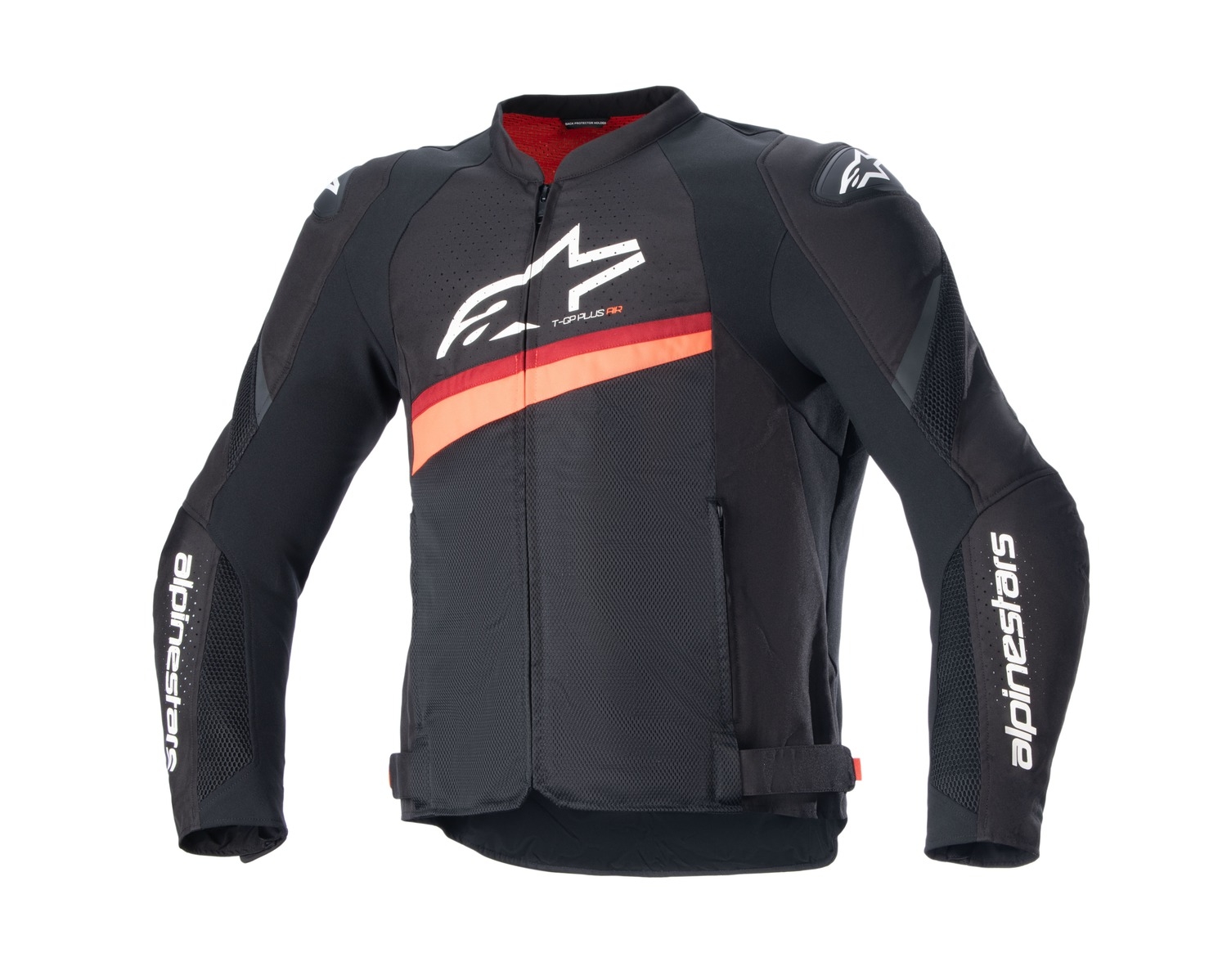 Bunda na motorku Alpinestars T-GP PLUS R 4 Airflow černo-fluo červená Velikost: S