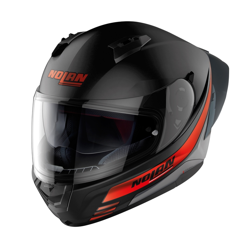 Integrální přilba na motorku Nolan N60-6 Sport Outset 21 černo-červená - II. jakost výprodej