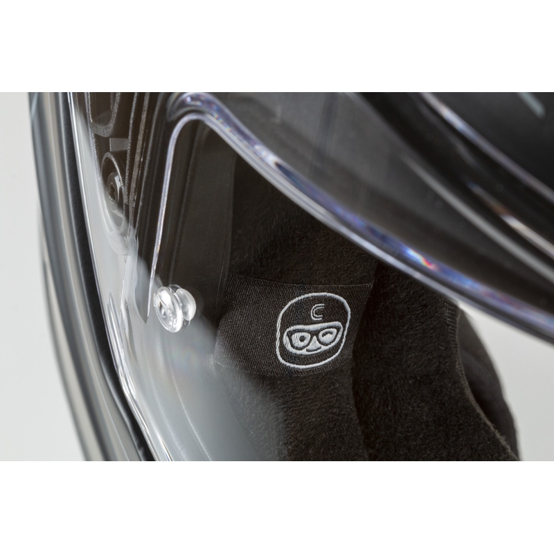 Výklopná helma na motorku Cassida Modulo 2.1 Compass perleťovo bílo-černo-červeno-stříbrná