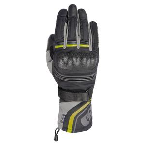 Rukavice na motorku Oxford Montreal 4.0 DRY2DRY™ černo-šedo-fluo žluté