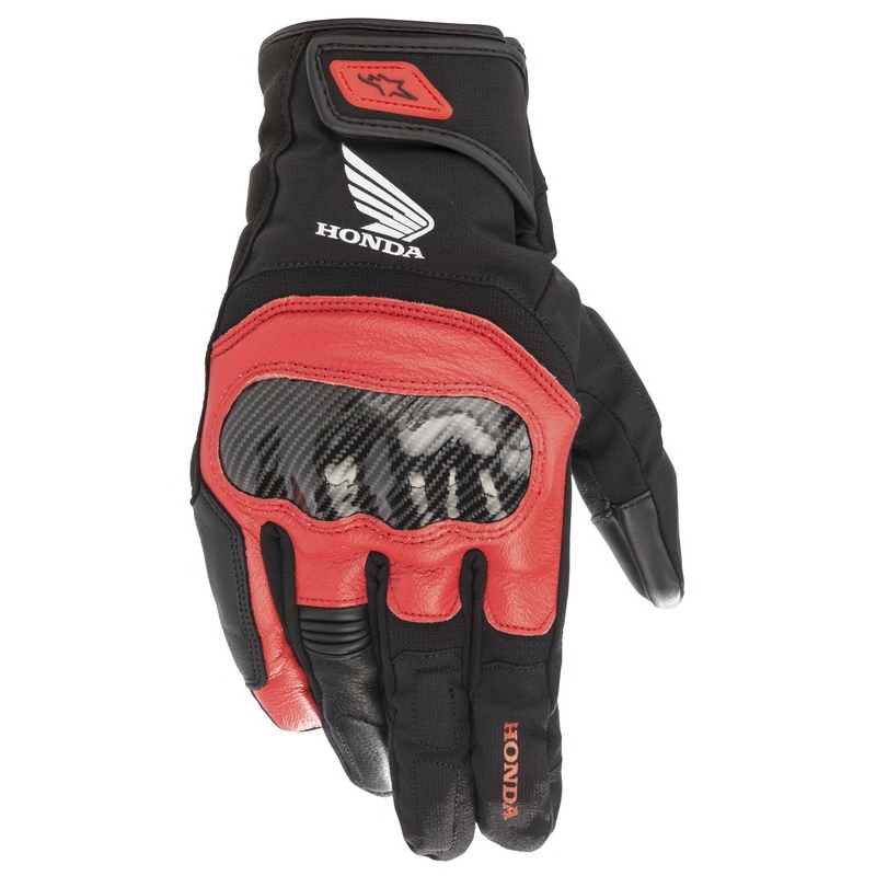 Rukavice na motorku Alpinestars SMX Z Drystar Honda černo-červené
