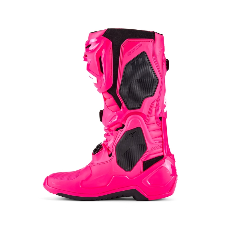 Boty na motorku Alpinestars Tech 10 růžovo-černo-bílé