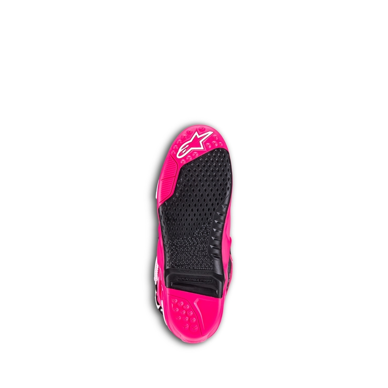 Boty na motorku Alpinestars Tech 10 růžovo-černo-bílé