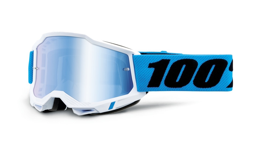Dětské motokrosové brýle 100% NOVEL ACCURI modré plexi