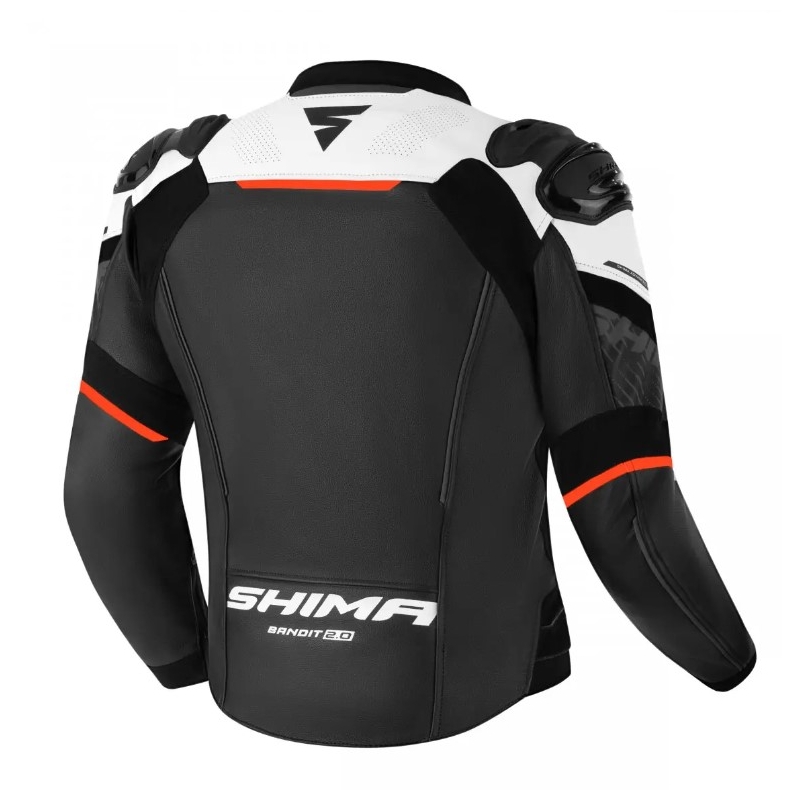 Bunda na motorku Shima Bandit 2.0 černo-bílo-červená