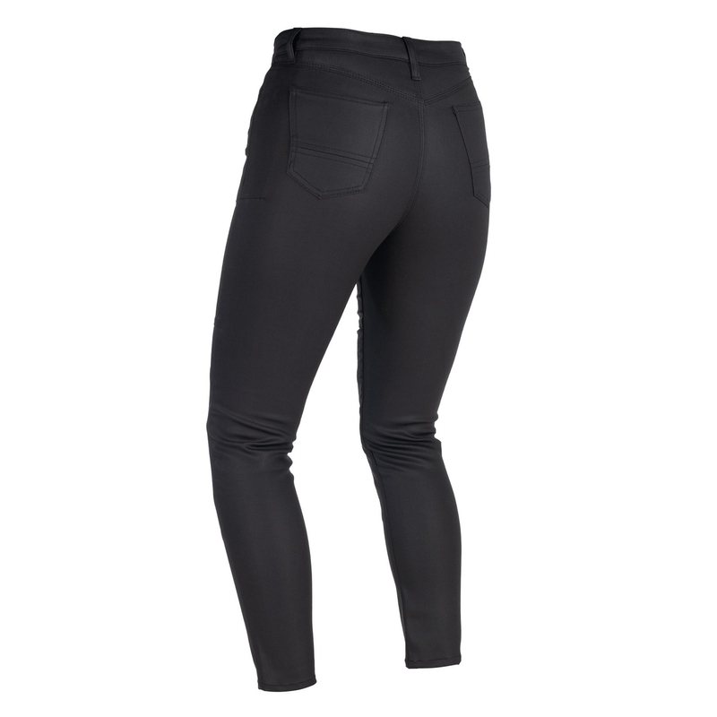 Zkrácené dámské džíny na motorku Oxford Original Approved Waxed Jeggins AA černé