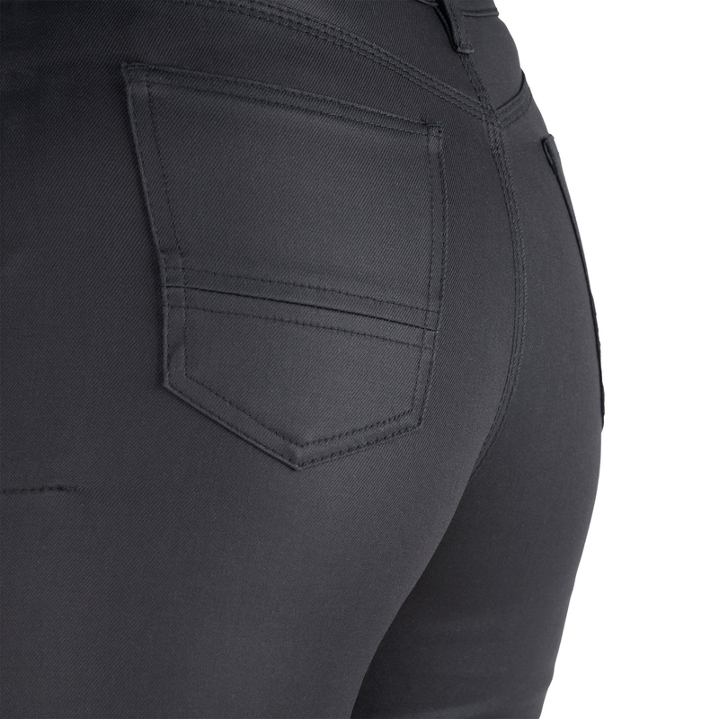 Zkrácené dámské džíny na motorku Oxford Original Approved Waxed Jeggins AA černé