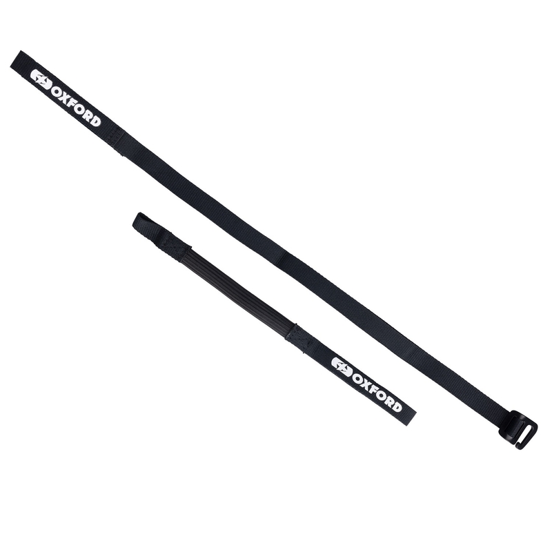 Zavazadlové popruhy Oxford Atlas G-Hook 2 ks černé 17 mm x 2 m