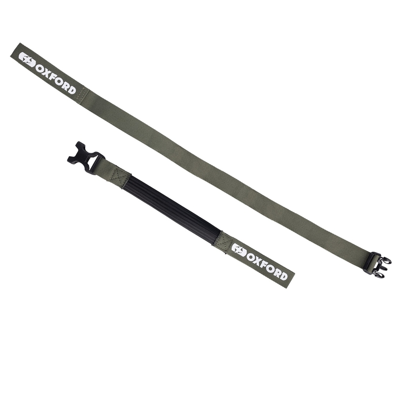 Zavazadlové popruhy Oxford Atlas B-Clip 2 ks zelené 26 mm x 2 m