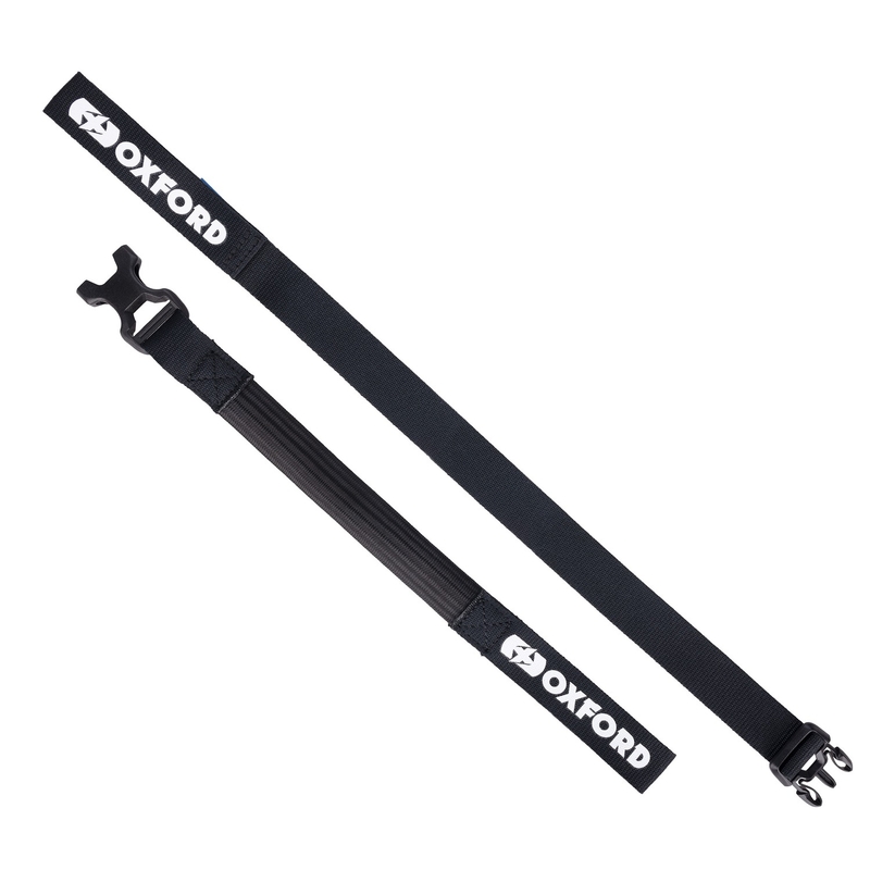 Zavazadlové popruhy Oxford Atlas B-Clip 2 ks černé 26 mm x 1,2 m