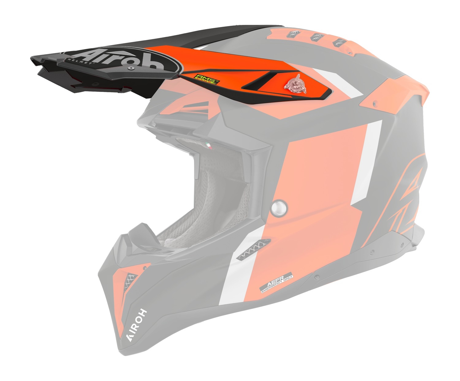 Kšilt pro helmu Airoh Aviator Glory matný oranžový