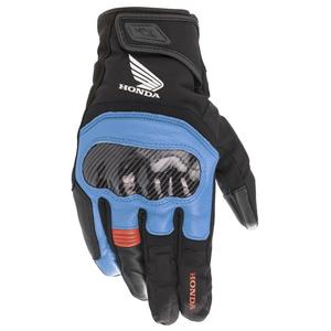 Rukavice na motorku Alpinestars SMX Z Drystar Honda světle šedo-černo-modro-červené