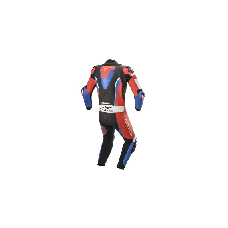 Jednodílná kožená kombinéza Alpinestars GP Pro 3 Honda kolekce TECH-AIR kompatibilní černo-červeno-modro-bílá